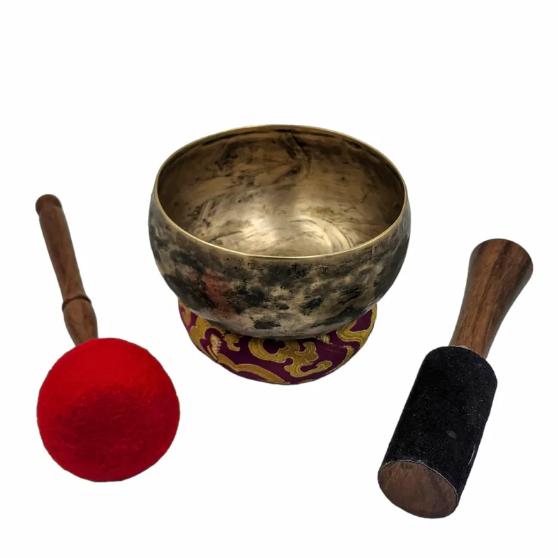 Bol chantant Kopre – Sept métaux en bronze façonnés