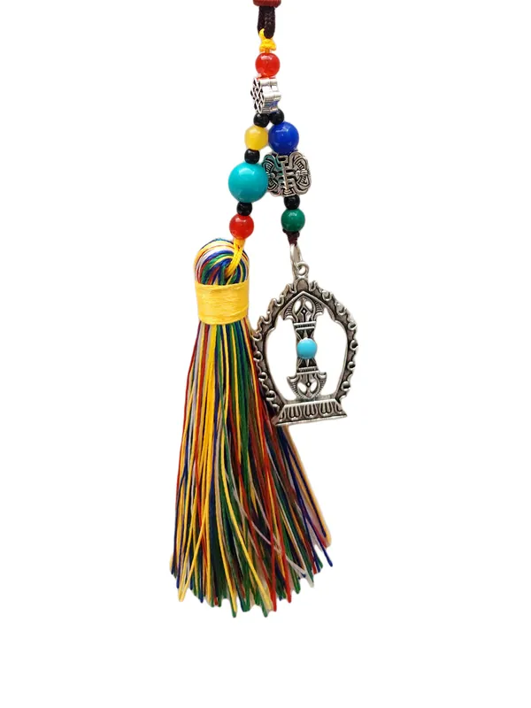 Amulette en métal dorje pour le voyage spirituel