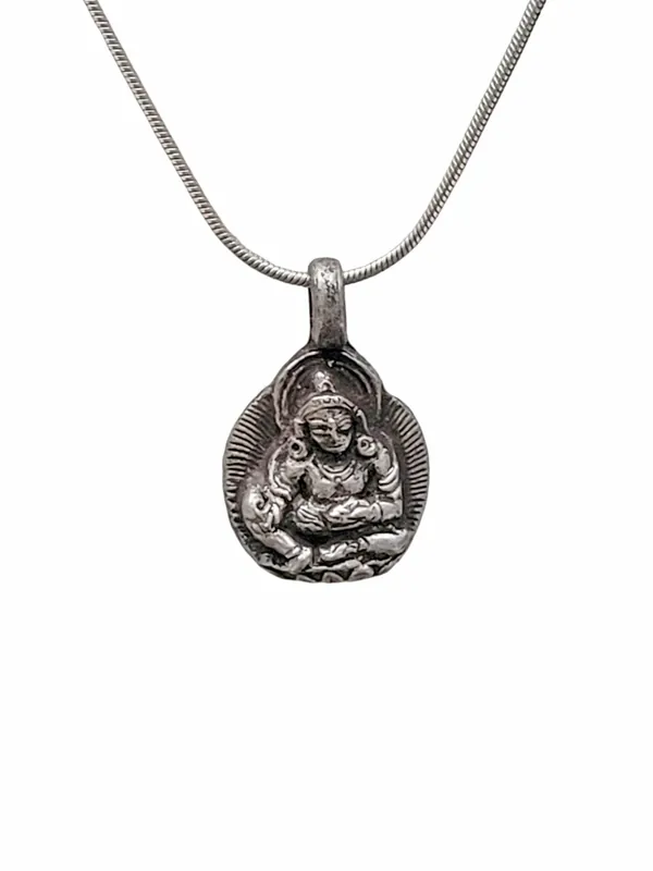 Pendentif en argent de Jambhala pour l’abondance