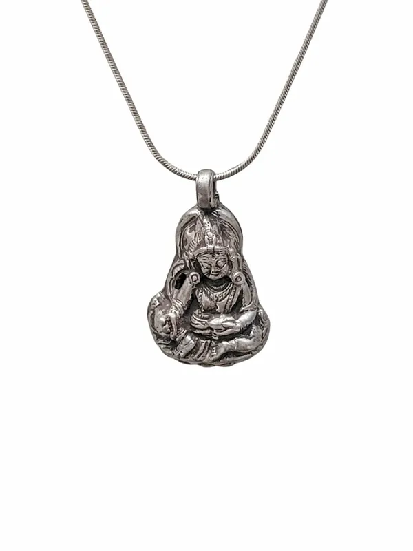 Pendentif argent de Jambhala pour la prospérité