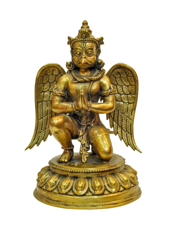 Statue de Garuda en laiton fait à la main – Symbole de Protection et de Sagesse