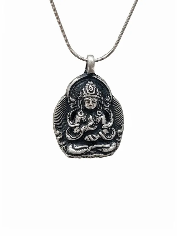 Pendentif en argent de Vajrasattva pour la force spirituelle