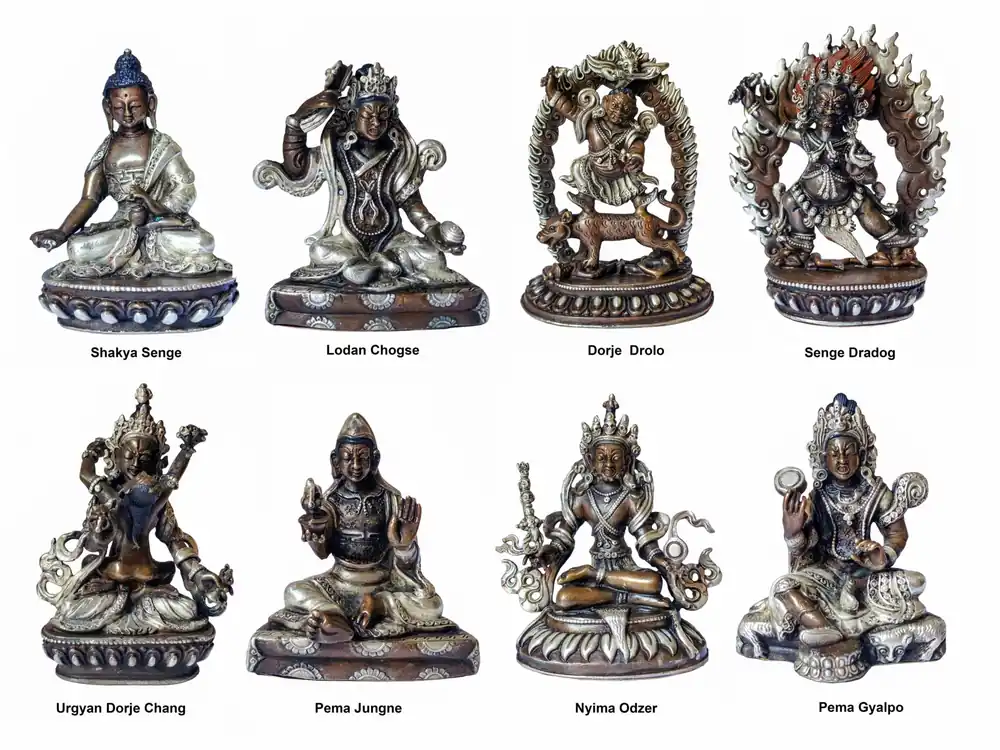8 Manifestations de Guru Padmasambhava