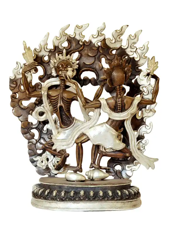 Statue en cuivre du Citipati – Réflexion sur l’héritage spirituel