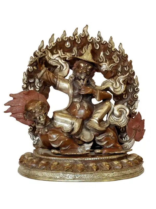 Statue en cuivre de Dorje Legpa – Symbole de protection