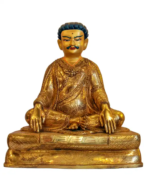 Statue en cuivre de Marpa Lotsawa – hauteur de 20 cm