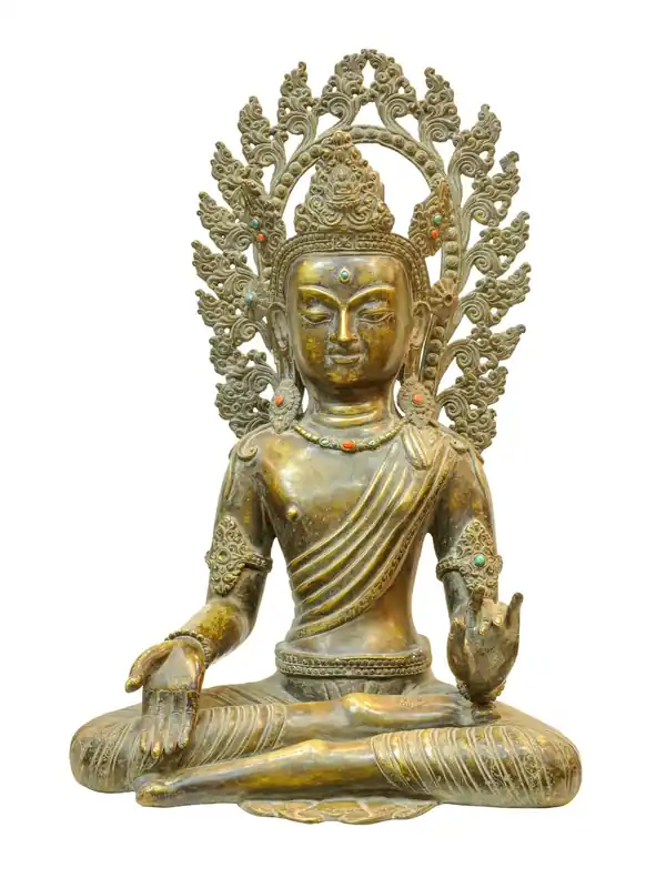 Statue de Bodhisattva en cuivre rayonnant – Émanant compassion et sagesse