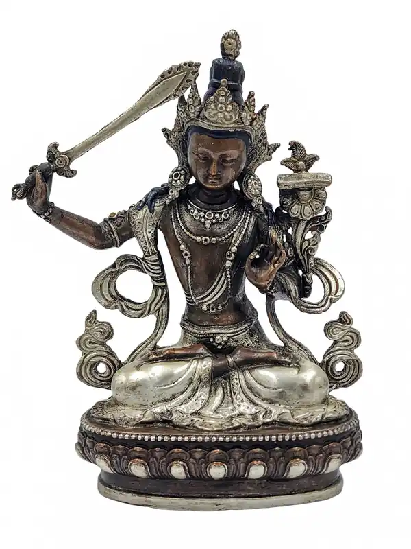 Petite statue du Bouddha Manjushri