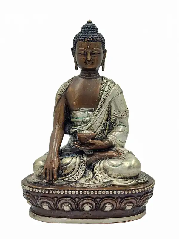 Statue Miniature de Bouddha Shakyamuni en Cuivre Durable – Envoûtante Hauteur de 11 cm