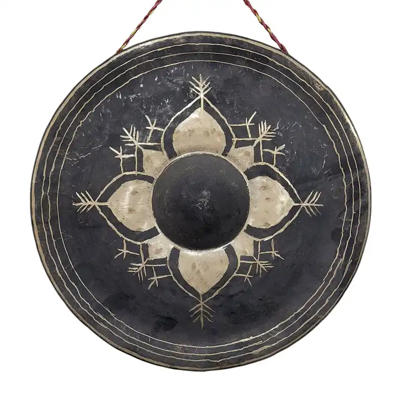 Gong birman avec un motif floral