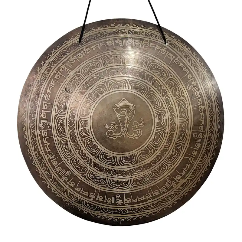 Gong de Mandala en Bronze – Votre Portail vers la Guérison par le Son