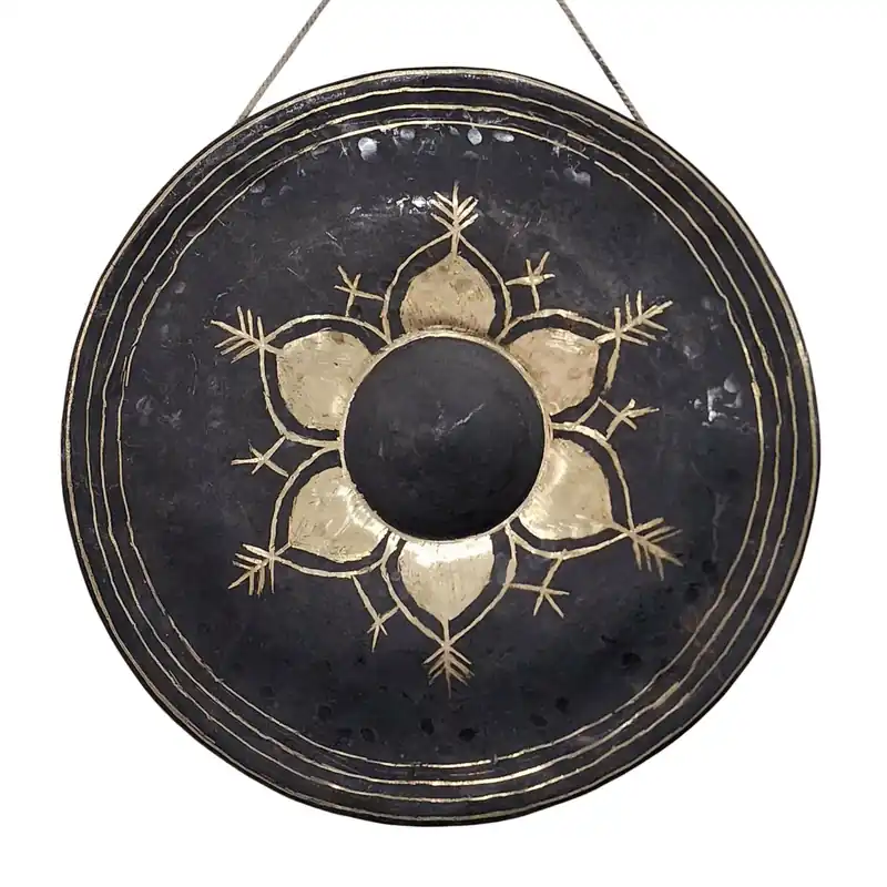 Gong tibétain en bronze fait main pour la méditation profonde et la guérison