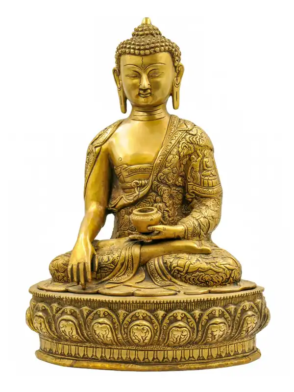 Statue de Bouddha Shakyamuni en bronze – Icône de l’Éveil artisanale