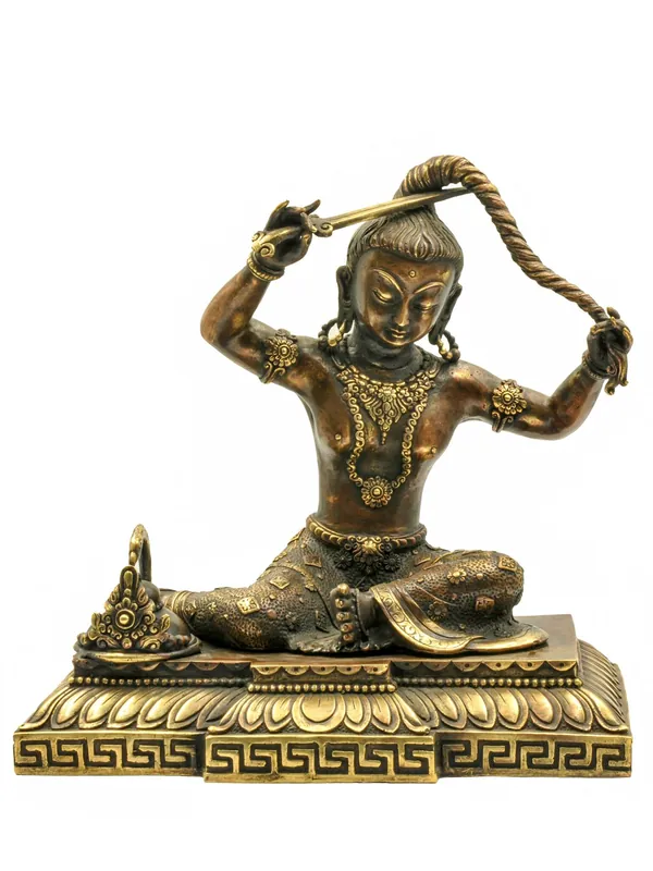 Statue de Bouddha en laiton de Siddhartha Gautama – 30 cm