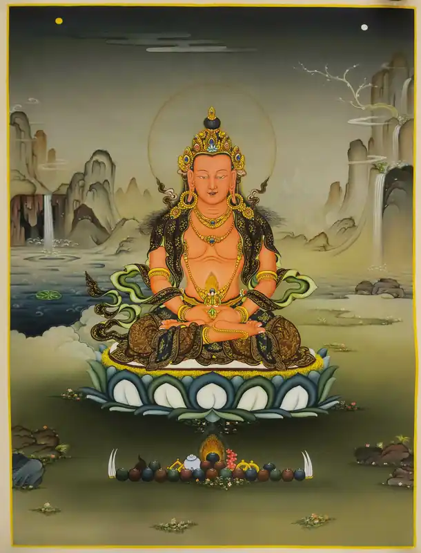 Thangka d’Amitayus – Peinture de style Karma Gadri