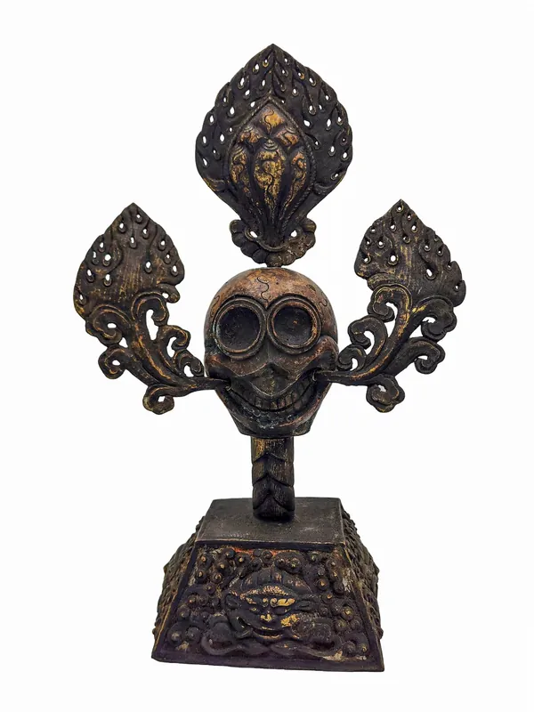 Statue de Citipati en cuivre captivante – Incarnation de la sagesse et de la compassion