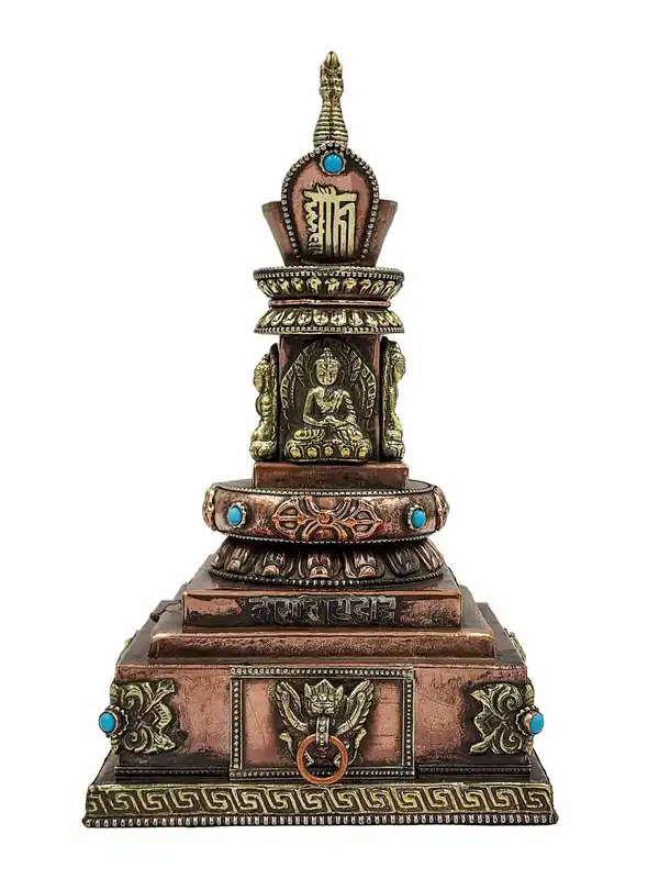 Stupa bouddhiste avec compartiment pour encens