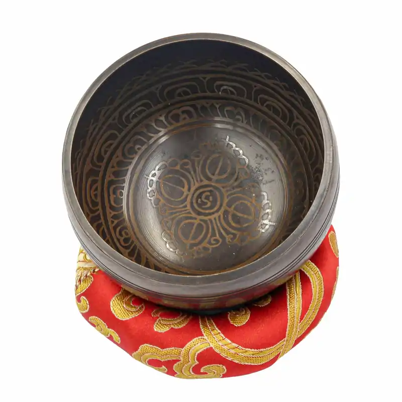 Bol chantant Jambati en bronze sept métaux