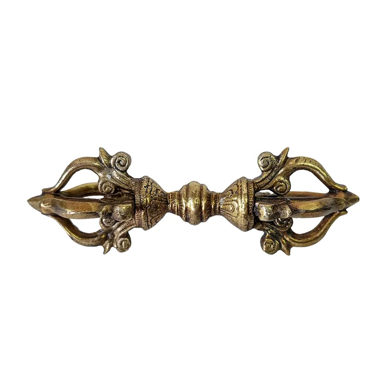 Dorje vajra en laiton pour rituels bouddhistes