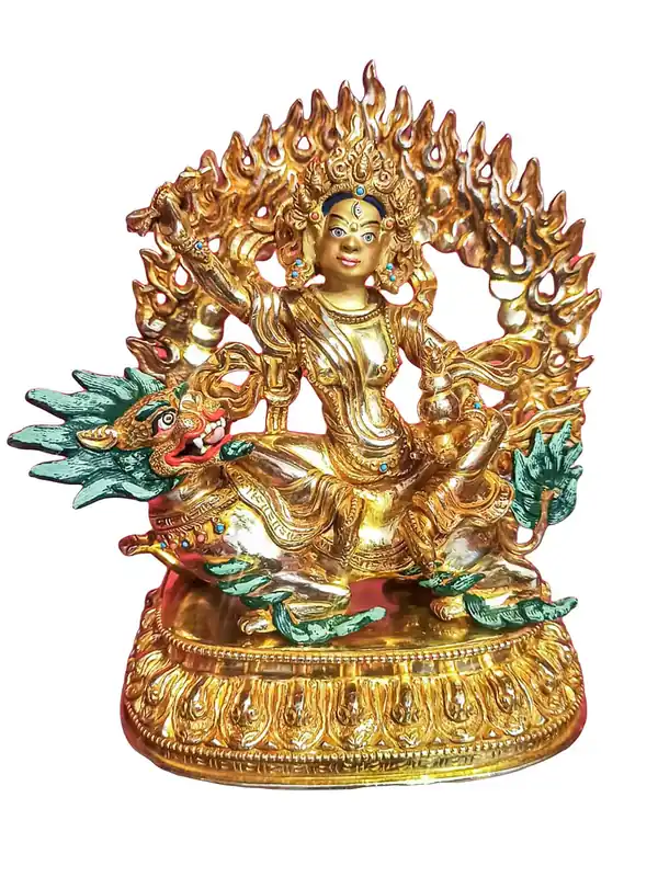 Statue en cuivre de la Divine Tseringma – Déesse de la Longévité