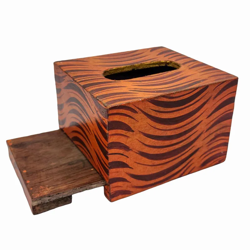 Porte-serviettes en bois brun pour la décoration intérieure