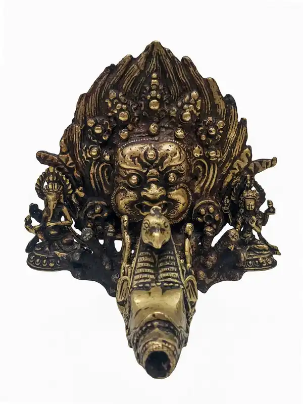 Robinet en cuivre antique de Mahakala Bhairava