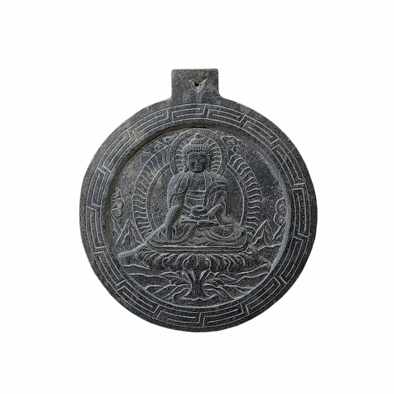 Statue de Shakyamuni Bouddha en ardoise