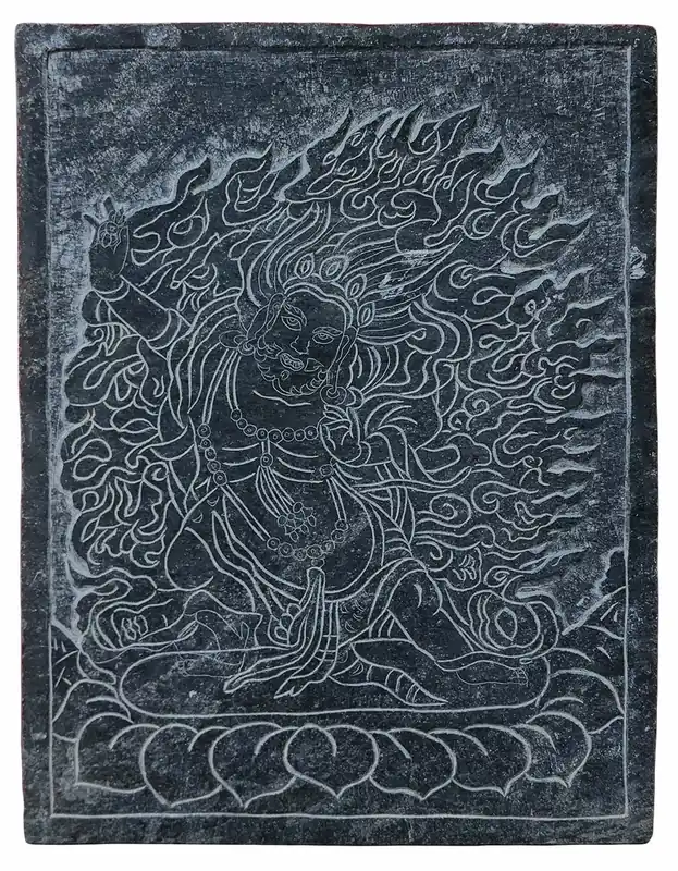Ardoise de Vajrapani pour Espaces Sacrés
