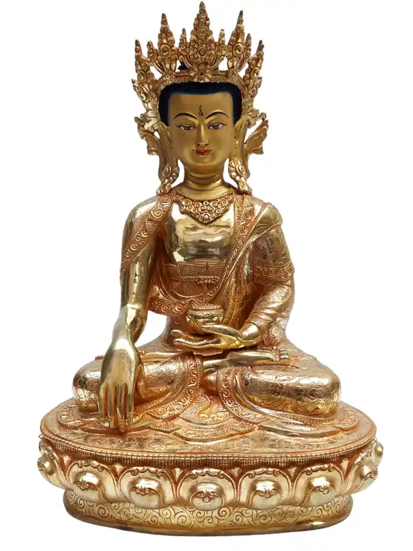 Statue en cuivre de Shakyamuni Bouddha – Chemin vers l’Éveil