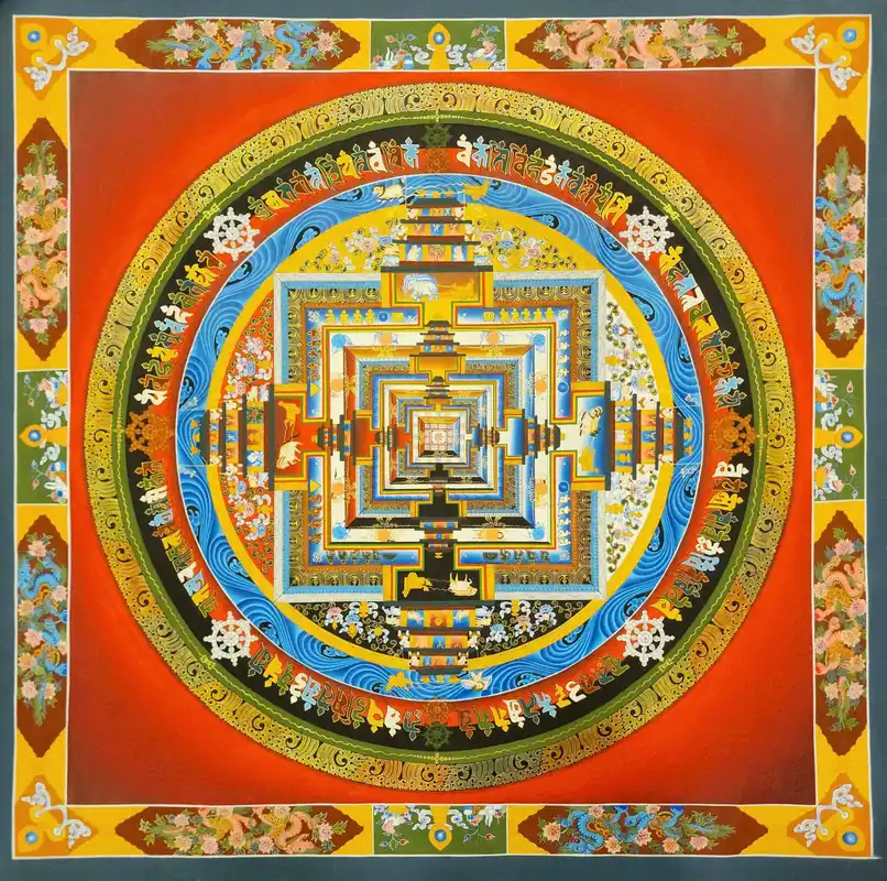 Thangka du Mandala de Kalachakra – Toile de coton