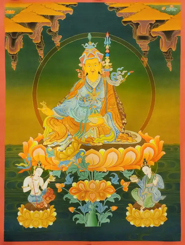 Thangka en toile de coton de Padmasambhava