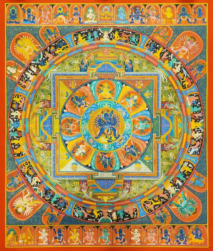 Thangka de Mandala de Chakrasambhara Yogini