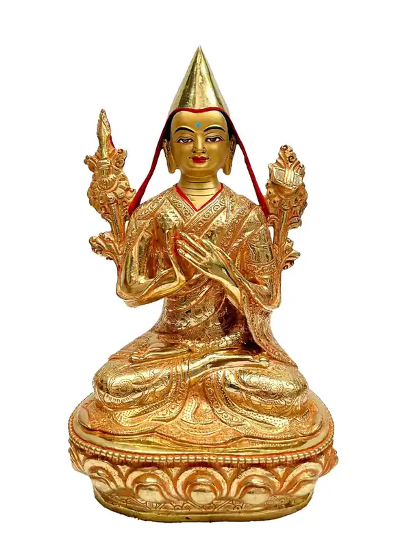 Statue de Tsongkhapa de 23 cm