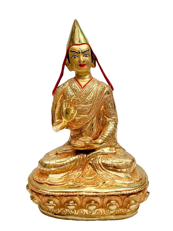 Statue de Tsongkhapa de 19 cm