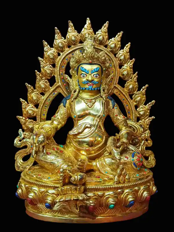 Statue de Jambhala jaune du Népal
