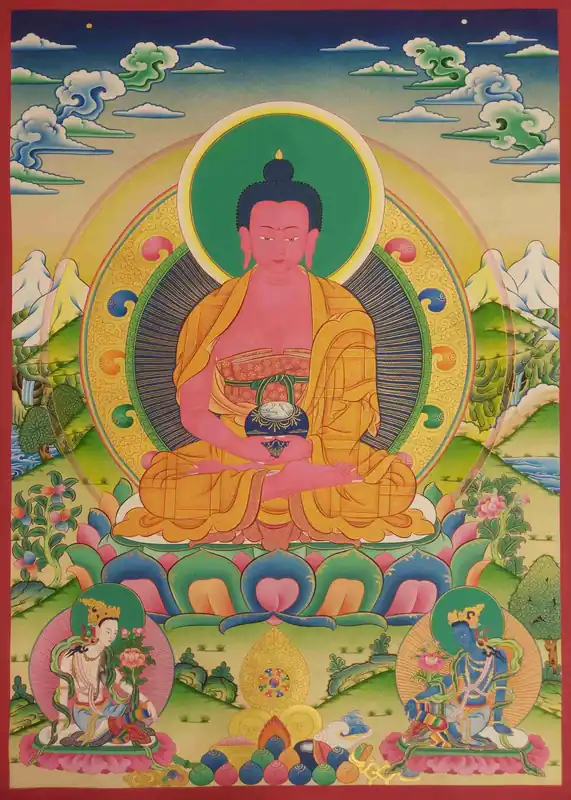 Amitabha Buddha traditional thangka