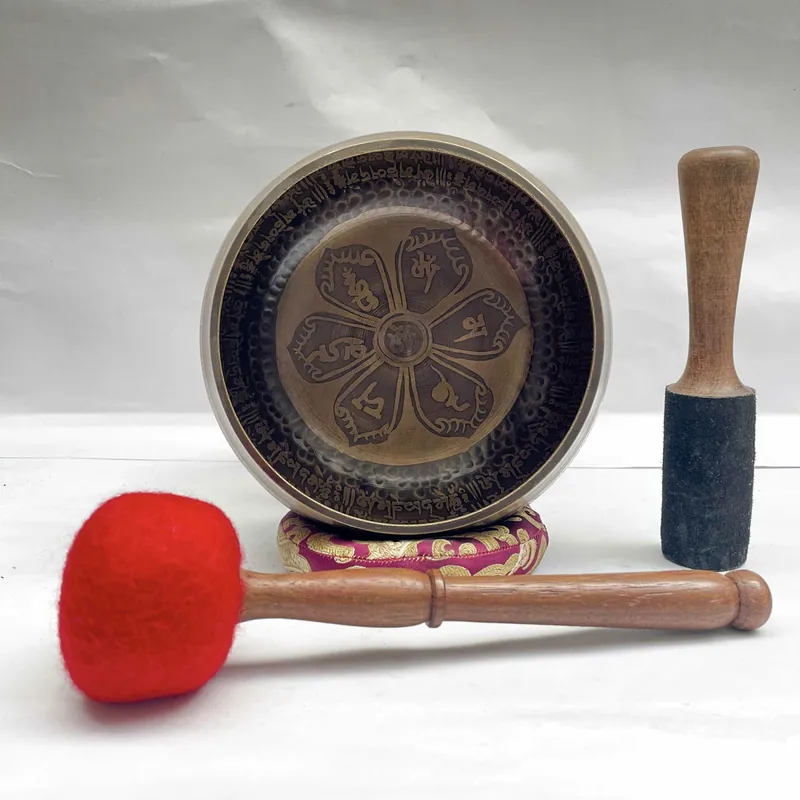 Bol chantant de 15 cm avec mantra
