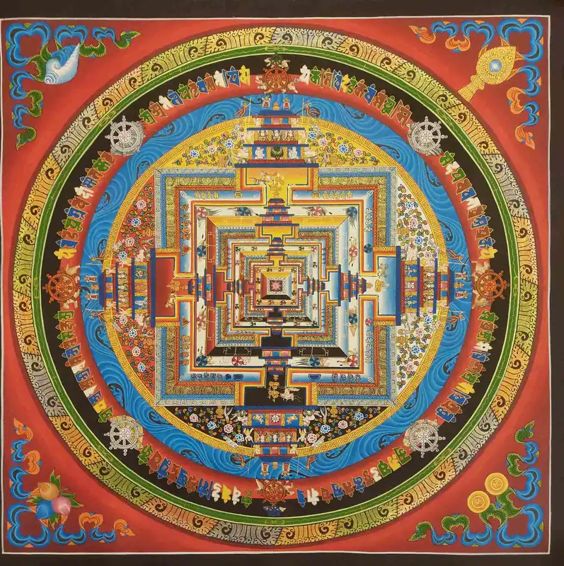 Art du mandala traditionnel de Kalachakra