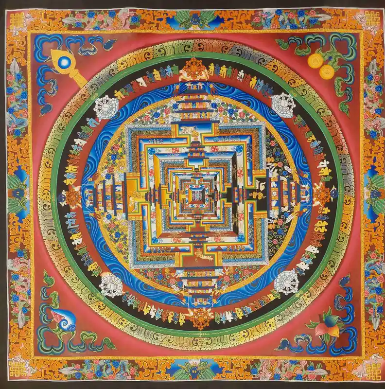 44 cm mandala de Kalachakra