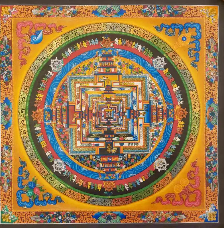 44 cm mandala du Kalachakra