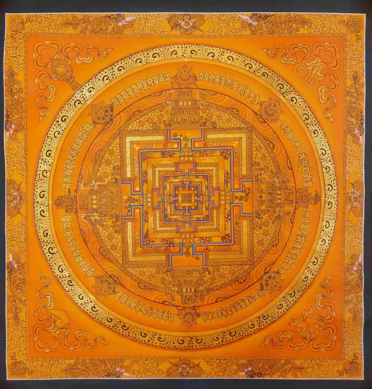 44 cm mandala bouddhiste Kalachakra