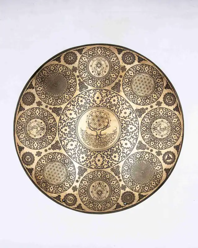 Gong yogique de 60 cm en provenance du Népal.