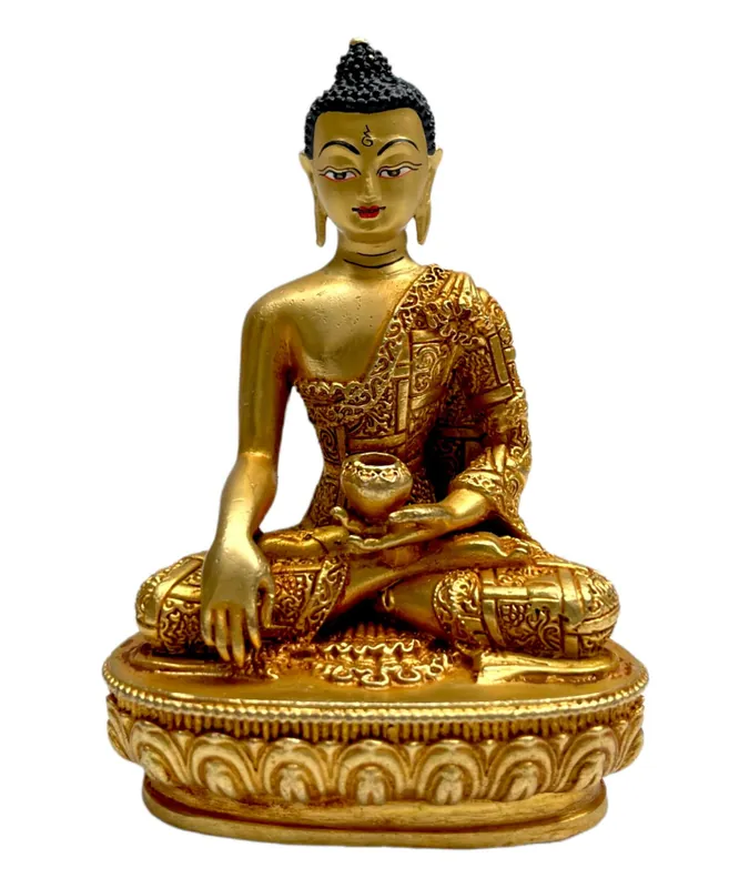 Statue traditionnelle du Bouddha Shakyamuni du Népal