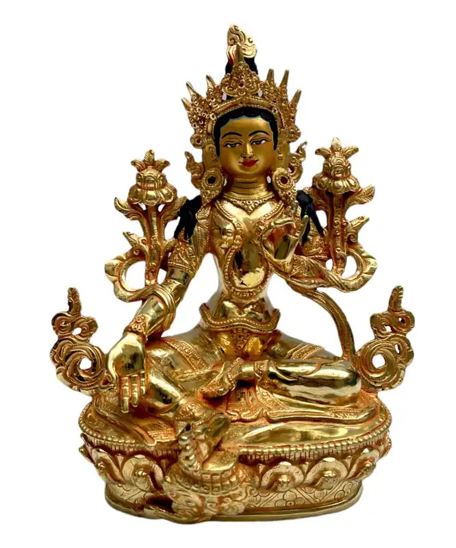 Statue artisanale du Bouddha auto-né – Tara Verte