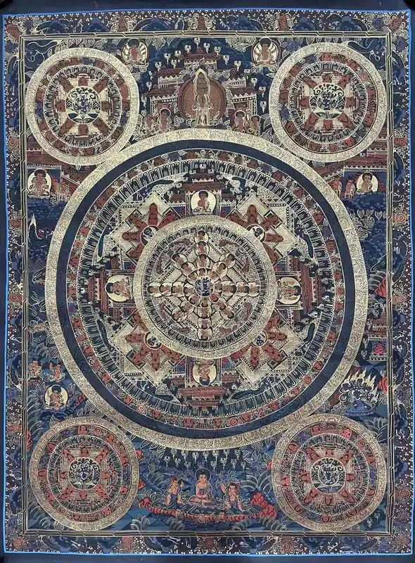Art du pancha mandala de 60 cm