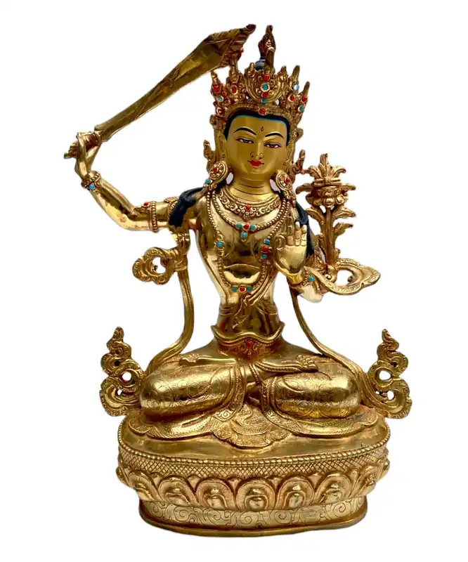 Statue de Manjushri de 35 cm