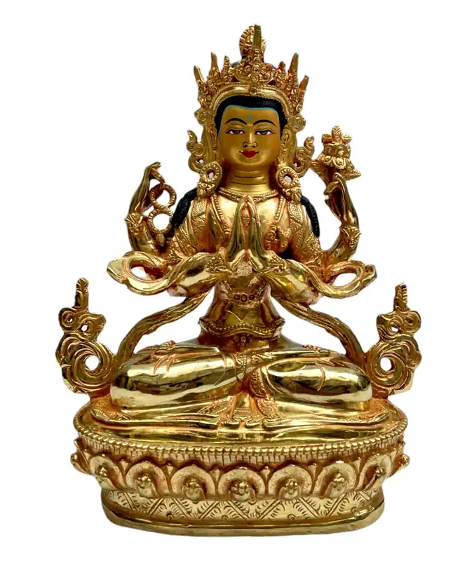 Statue de Chenrezig de 22 cm