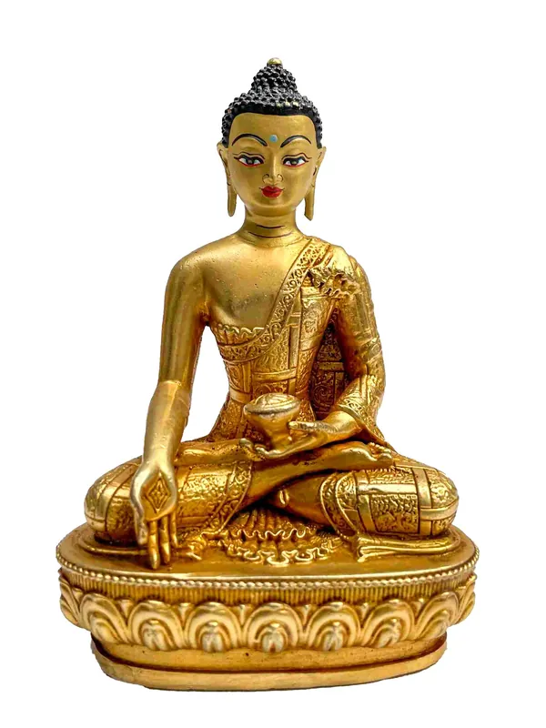 Statue traditionnelle de Ratnasambhava du Népal