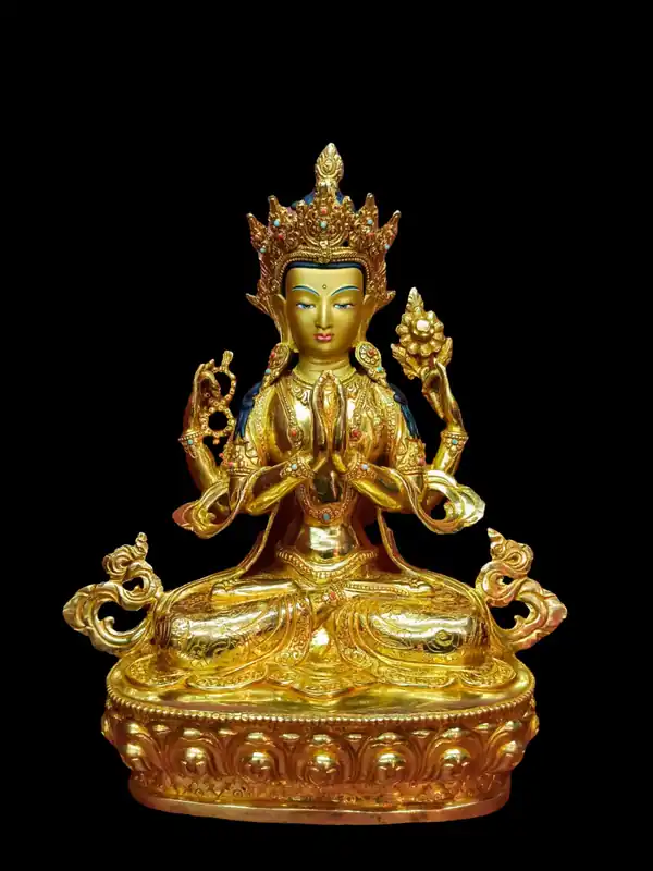 Statue de Chenrezig de 35 cm