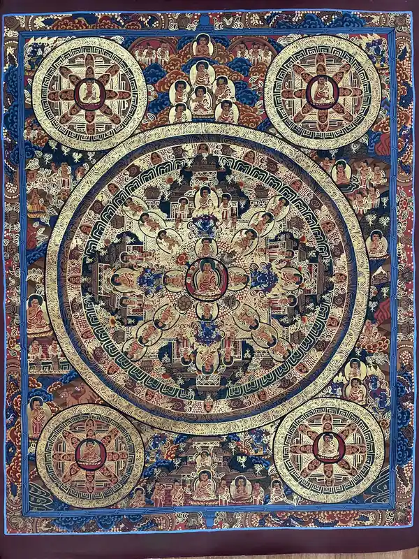 Peinture de pancha mandala de 50 cm
